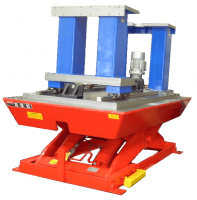 The lead screw support unit is shown at the end opposite the motor. The lift is partially raised. The end of travel switch is mounted.