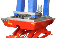 The lead screw support unit is shown at the end opposite the motor. The lift is partially raised. The end of travel switch is mounted.