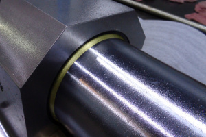 Close up of quill scraper