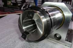 Close up of 40 NMTB spindle nose with keys