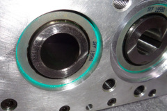 Close up of seal on gear shaft