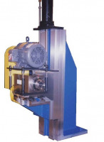 Belt Driven Cartridge Spindle in Bracket on Dovetail Slide with Hydraulic Cylinder