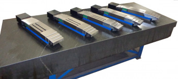 Five HHW7 Hardened Way Slides with Telescoping Metal Way Covers: Left Side