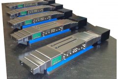 Five HHW7 Hardened Way Slides with Telescoping Metal Way Covers: Right Side