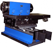 MB65 Spindle Mounted on an LRW12 Low Profile Roller Way Slide Mounted on an HRWF12 Flanged High Profile Roller Way Slide with Covers Removed.