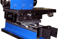MB65 Spindle Mounted on an LRW12 Low Profile Roller Way Slide Mounted on an HRWF12 Flanged High Profile Roller Way Slide with Covers Removed.