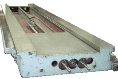 Very Large Surface Grinding Job: We ground the top of the ways, the positive edge, the gib edge and the two strap surfaces of this 10 inch x 60 inch x 163-1/2 inch Wotan saddle.