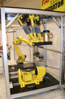 Show enclosure door open for easier viewing.